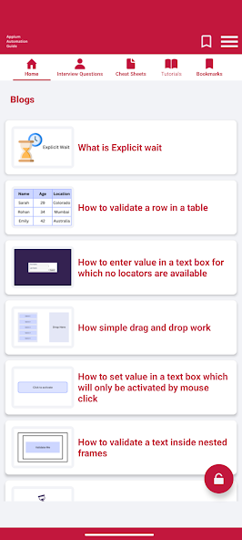 Appium Automation Guiod Android App Home UI