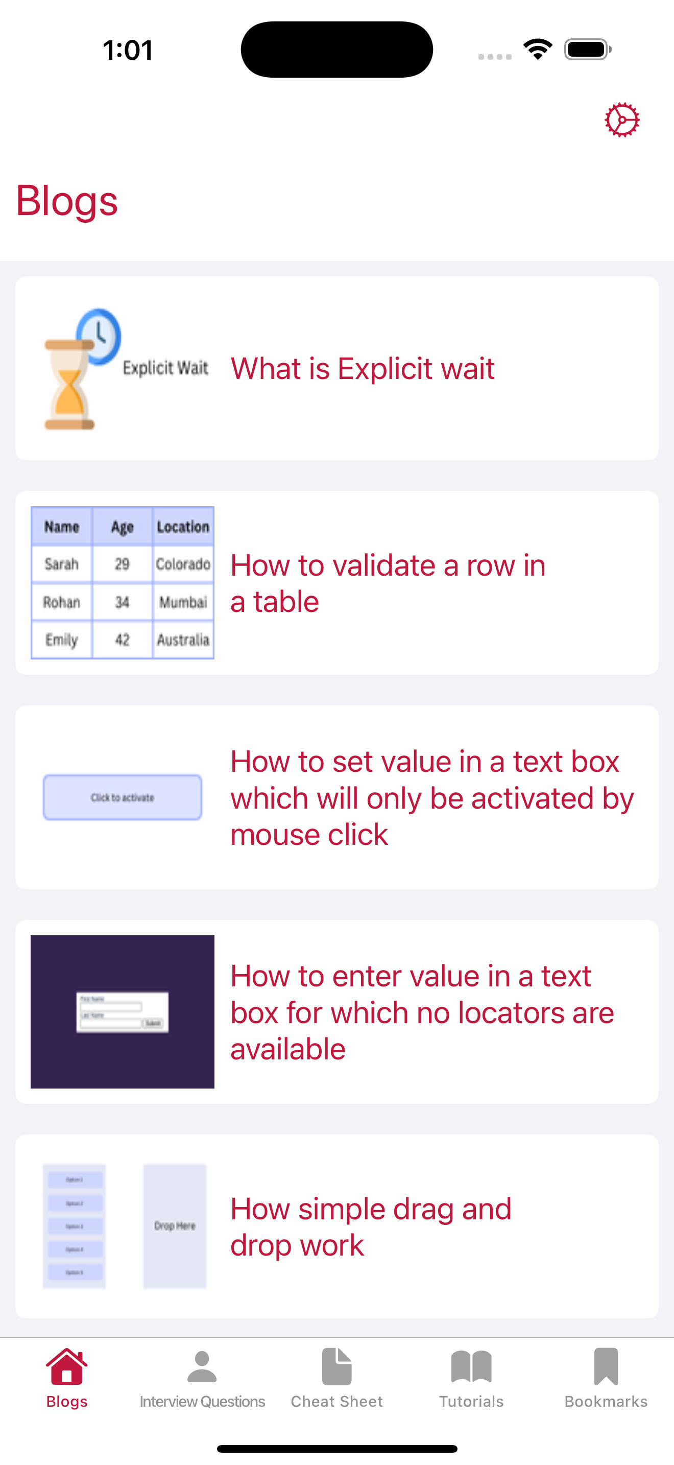 Appium Automation Guiod iOS App Home UI