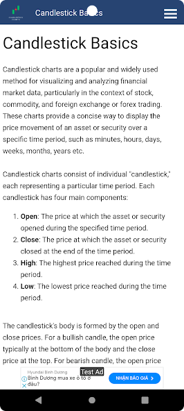 Candlestick Charts Android App