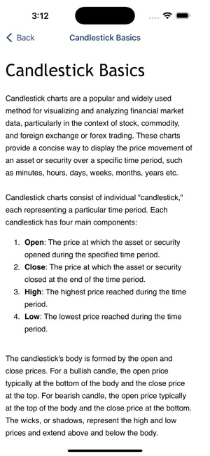 Candlestick Charts iOS App