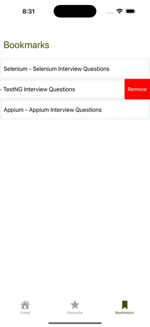 Interview Questions iOS App